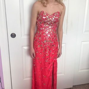 Prom/ Formal Hot pink dress
